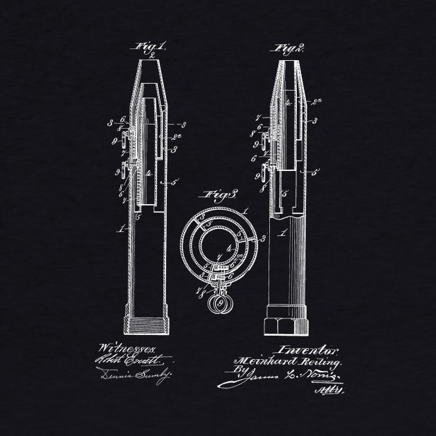 Fire Hose Vintage Patent Drawing by TheYoungDesigns